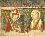 Fresque de la chapelle des Cordeliers (mur nord)